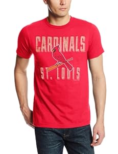 MLB St. Louis Cardinals Men's Weathered Athletic Tee, Red, Large