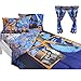 9pc Star Wars Full Bedroom Set Rebels Fight Comforter Sheets and Window Panels with Tie-Backs