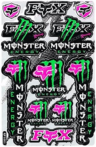 1 Atv Bike Car Moto Automotive RC Dunlop Honda Showa racing decing decal sticker FX003