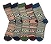 LuluVin Men's Colorful Winter Socks (5 Pairs)