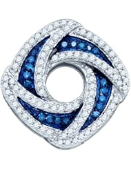 0.55CTW BLUE DIAMOND FASHION PENDANT