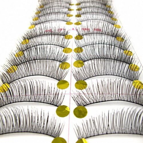 10 Pairs attractive Black Stems Thick Makeup False Eye Lashes Eyelashes by Ltop eyelashes