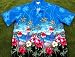 Apparel : Blue Small Parrots, Hawaiian shirt