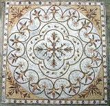 White and Gold Geometric Mosaic