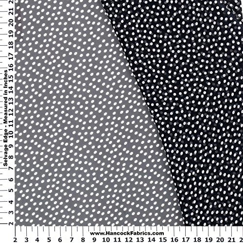 Value Small Black Dot Chiffon Polyester Fabric - Sold By the Yard