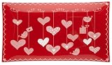DII Valentines Hearts Print Serving Plate, Set of 3