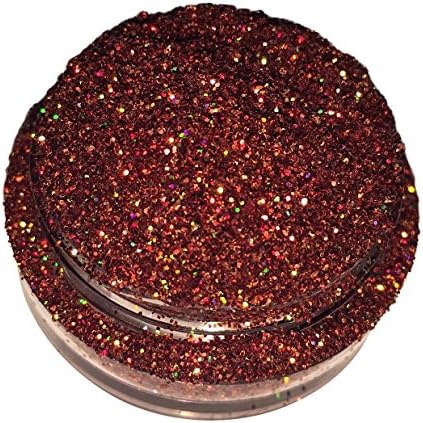 Calavera Cosmetics Copper Glitter For Eyeshadow / Eye Shadow / Eyes / Face /Lips / Nails Makeup Glitter Dust Shimmer - Compare to NYX - Holographic Loose Cosmetic Glitter / Nail Art (Witches Shield)