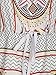 Choies Women's White Tribe Print Drawstring Waist Boho Romper Jumpsuit