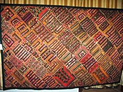 Wall Decor-Kutch Embroidered Wall Hanging Tapestry India 78x40 Inch