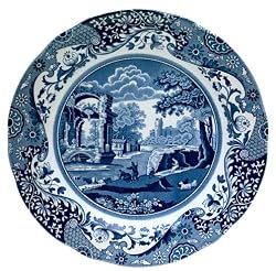 Spode Blue Italian 10-Inch Earthenware Dinner Plate