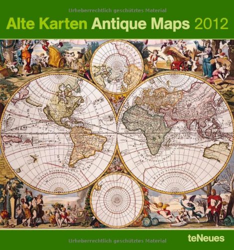 2012 Antique Maps  Poster Calendar