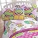 Viacom International 4pc Teenage Mutant Ninja Turtles Full Bed Sheet Set I Love TMNT Shelltastic Bedding Accessories