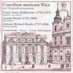 Franz Anton Hoffmeister: Sinfonie "La chasse"; Joseph Haydn: Opernarien; Johann Michael Haydn: Serenata D-Dur
