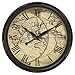 Infinity Instruments The Columbus - Distressed Map Wall Clock