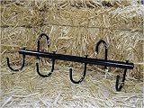 Portable 4-Hook Tack Hanger Black