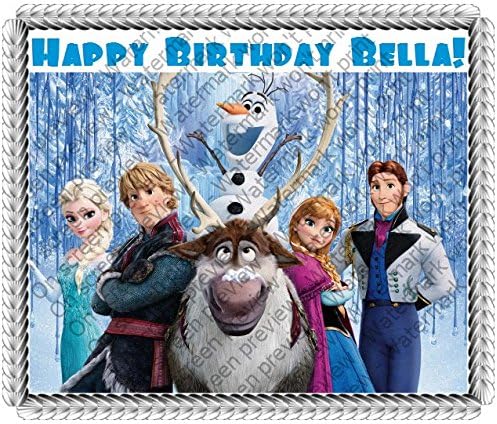 Frozen Group Edible Image Cake Topper