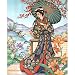 Noble Oriental with Parasol, Asian Dress Art Poster Print by Noble, 16x20