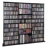 Deluxe Black Deluxe Multimedia Storage Rack