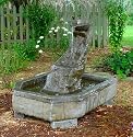 Garden Fountain, Cast Stone,tuscan Artesian Well, Patio & Outdoor Classical Tier, Rock Garden Water Feature