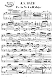 Bach J.S. Partita No. 4 in D Major: Instantly download and print sheet music