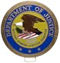 Department of Justice Wood Model Wall Plaque
