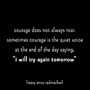 I Will Try Again Tomorrow - Mary Anne Radmacher Black and White Magnet