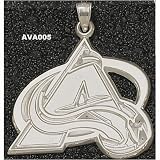 Colorado Avalanche Giant 1 3/4 W x 1 1/2 H A Logo Pendant - 14KT Gold Jewelry
