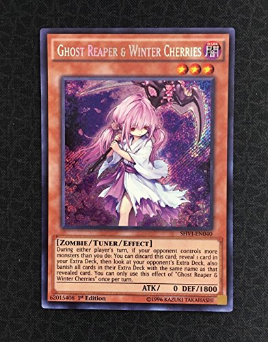 Yugioh Ghost Reaper & Winter Cherries SHVI-EN040 Secret Rare 1st Edition