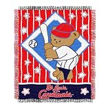 MLB St. Louis Cardinals 36-Inch-by-46-Inch Woven Jacquard Baby Throw
