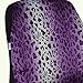 BDK Premium 9 Pc Safari Print Low Back Front Car Seat Rear Bench Head Rest Covers Set for Car Truck SUV (Leopard Purple)