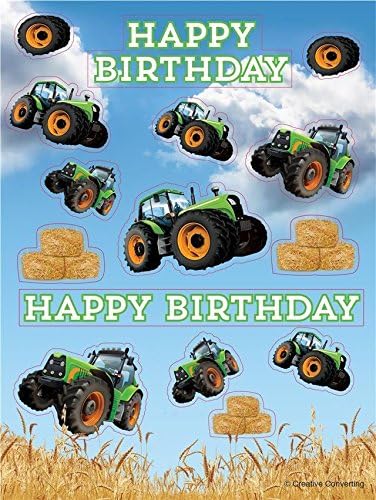 Creative Party Tractor Time Party Bag Fillers - Sticker Sheet (4 Pack)