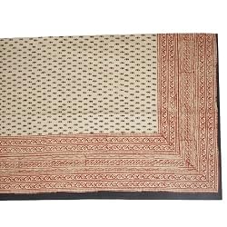 Cotton Bed Sheet India Block Print Twin Size (bssht703)