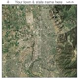 Aerial Photography Map of Ogden, Utah 2011 UT