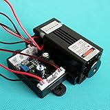405 nm 200 mW ブルー/バイオレット ドット レーザー モジュール 12 v と冷却ファン+TTL1-20K Hz