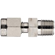 Parker 2MSC2N-316 316 Stainless Steel A-LOK Male Connector 1/8" Compression Fitting 1/8" Male NPT