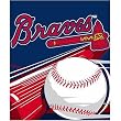 Atlanta Braves MLB Royal Plush Raschel Blanket (Big Stick Series) (50"x60")