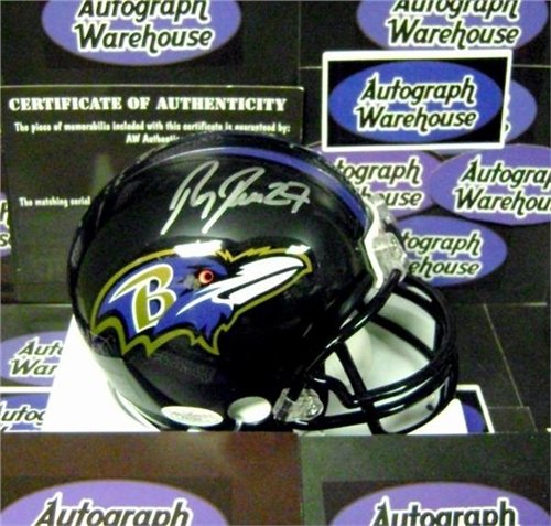 Ray Rice Autographed/Hand Signed Football Mini Helmet (Baltimore Ravens)