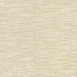 Brewster 2446-83456 Fiennes Faux Grasscloth Wallpaper, Cream by Brewster
