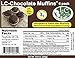 Low Carb Chocolate Muffins (4 Pack) - Fresh Baked - LC Foods - All Natural - Gluten Free - No Sugar - Diabetic Friendly