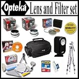 Enthusiast Accessory Package For The Sony DCR-SR68 DCR-SR88 HDR-CX110 CX150 CX300 CX350 CX500V CX550V XR150 HDR-XR350V HDR-XR550V Package Includes 8GB Hi Speed SD Memory Card, .5x Wide Angle Lens, 2X Telephoto Lens, 3 Piece Filter Kit, Portable Video Light, Professional Tripod, Deluxe Carrying Case and More