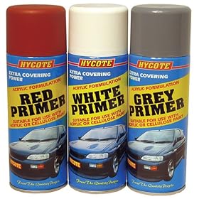Plastic Primer White Spray Paint Hycote 400ml Aerosol
