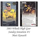 Press Pass Sunday Sensation '03 Matt Kenseth Premium Card