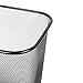 Aojia Rectangular Waste Bin,Steel Mesh,10.3 .3 .2h,Black Ly-9105b