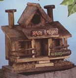 Lawn Ornaments Outdoor Wooden Birdhouses Moose Lodge Birdhouse