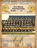 611FG4FsU7L. SL160  Green Bay Packers    Super Bowl 1966 Green Bay Packers    13 x 16 Plaque
