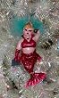 December Diamonds Peacock Rosie Mermaid Gay Pride Christmas Ornament #0606118