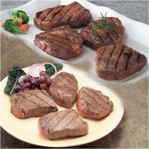 12 Steak Package - 4 (10 oz) Ribeye + 8 (8 oz) Sirloin - NaturAll Steaks by NaturALL Steaks LLC