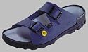 Alpro Slipper ''P 210'' aus Birko-Flor in navy mit normalem Fussbett und antistatik Sohle