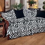 Zebra Print Daybed Cover Set
