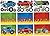 Fun Express 120 Pc. Kid's Race Car Party Favor Bundle (72 Tattoos, 12 Bracelets, 12 Sticker Sheets, and 24 Checkered Racing Flags)